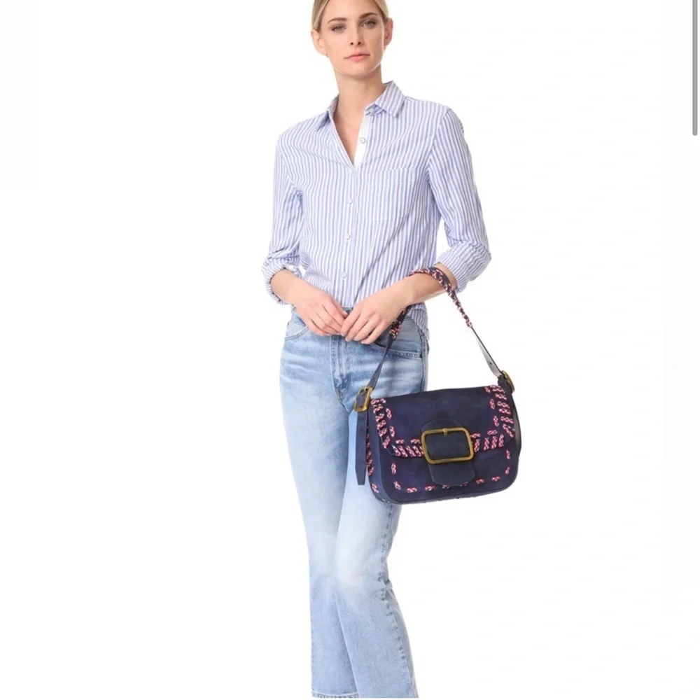 Tory Burch navy suede